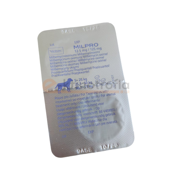 Milpro Dog 12,5 mg/125 mg ( ≥ 5kg)